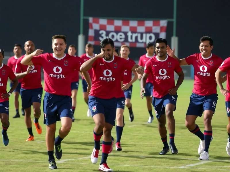 Rugby Dynamos India - Bhangra Celebration After Win Rugby Dynamos India players doing bhangra celebration after winning a match